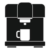 icono de máquina de café barista, estilo simple vector