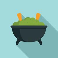 Mexican food icon, flat style vector