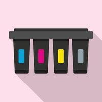 Press cartridge icon, flat style vector