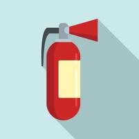 Fire extinguisher icon, flat style vector