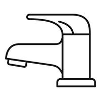 Faucet equipment icon, outline style vector