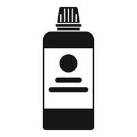 Salon hair dye bottle icon, simple style vector