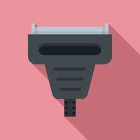 Adapter connector icon, flat style vector