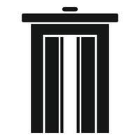 Floor elevator icon, simple style vector