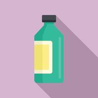 Syrup bottle icon, flat style vector