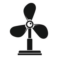 Old room fan icon, simple style vector