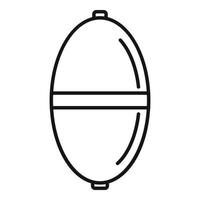 Bobber cork icon, outline style vector