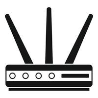 Data router icon, simple style vector