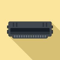 Cartridge roll icon, flat style vector