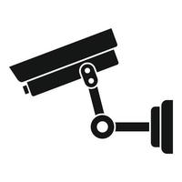 Parking security camera icon, simple style vector