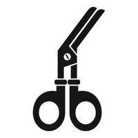 Medical scissors icon, simple style vector