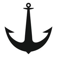 Design anchor icon, simple style vector