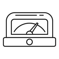 Amperemeter icon, outline style vector