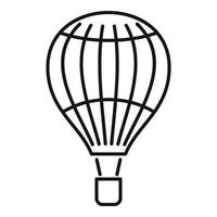 Transportation air balloon icon, outline style vector