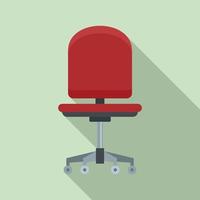 Computer armchair icon, flat style vector