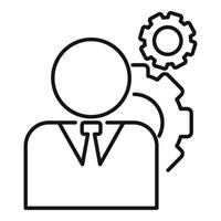 Administrator system icon, outline style vector