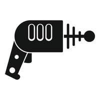 Space blaster icon, simple style vector