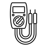 Digital multimeter icon, outline style vector