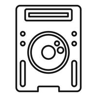 icono de altavoz de concierto, estilo de contorno vector