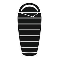 Activity sleeping bag icon, simple style vector