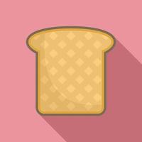 Sandwich toast icon, flat style vector