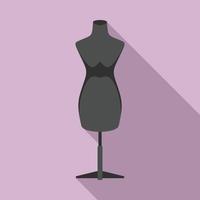 icono de maniquí, estilo plano vector