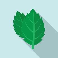 Mint icon, flat style vector