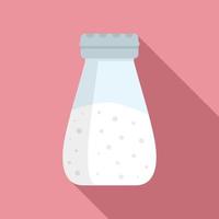 Salt shaker icon, flat style