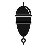 icono de ocio bobber, estilo simple vector