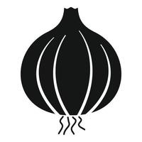 Farm onion icon, simple style vector