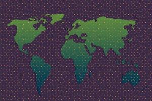 mapa del mundo más o menos delineado. cartel del mundo, mapa de la tierra. mapa del planeta con superficie de textura. patrón abstracto, ilustración. viajar por todo el mundo, fondo de silueta de mapa. foto