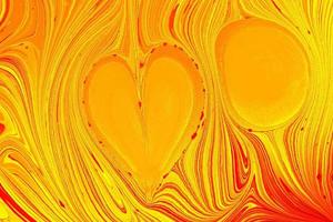 Abstract marbling heart pattern for fabric, tile design. background . Abstract heart with Ebru texture. photo
