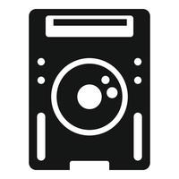Modern dj console icon, simple style vector