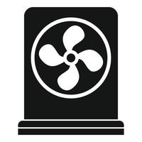 Home fan stand icon, simple style vector