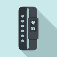 Digital bracelet icon, flat style vector