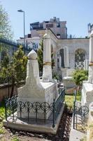 Old stone on the graves in Istanbul photo