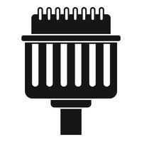 Pins adapter icon, simple style vector