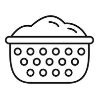 Sieve icon, outline style vector