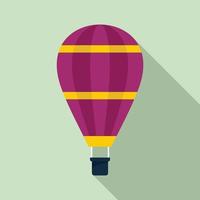 Design air balloon icon, flat style vector