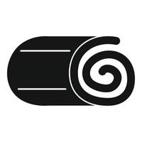 Roll blanket icon, simple style vector