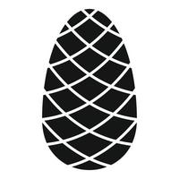 Magic pine cone icon, simple style vector