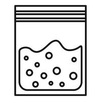 Test soil package icon, outline style vector