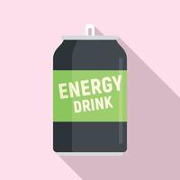 Fresh energy drink icon, flat style vector