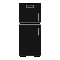 Full fridge icon, simple style vector