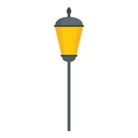 Street light pillar icon, flat style vector