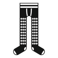 Kid tights icon, simple style vector