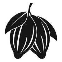 icono de cacao, estilo simple vector