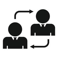Admin project manager icon, simple style vector
