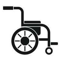 Side view wheelchair icon, simple style vector