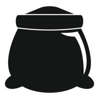 Open sack icon, simple style vector